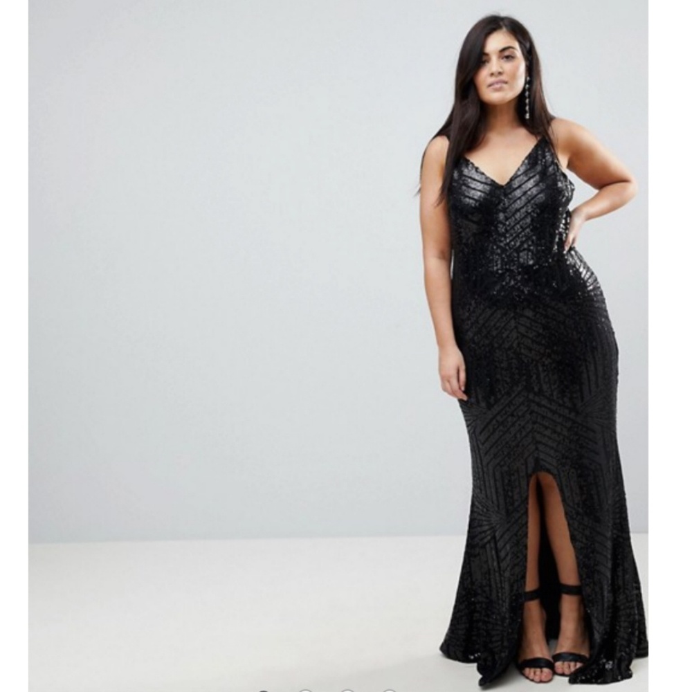 ASOS Sequin Black Dress